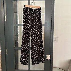 Wide Leg Patterned Pants
